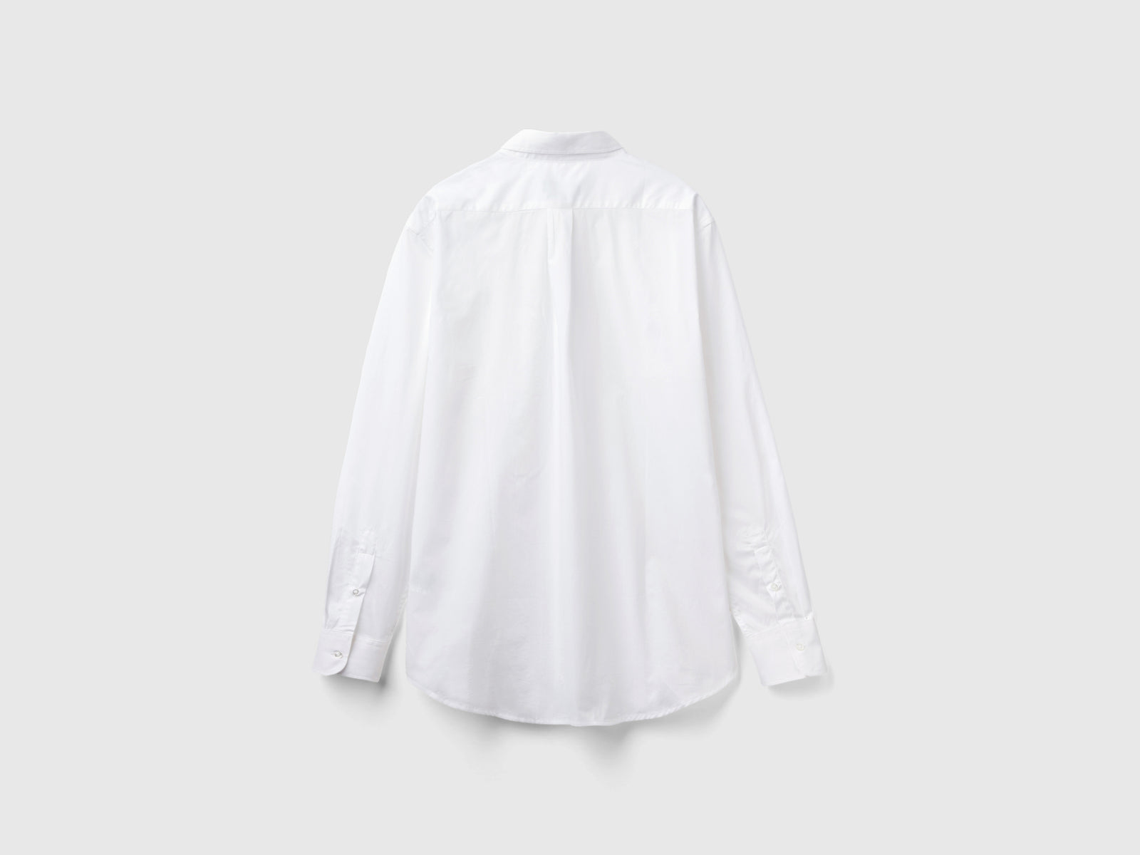 Camicia button down in cotone bio da uomo bianco 2 | Benetton Outlet