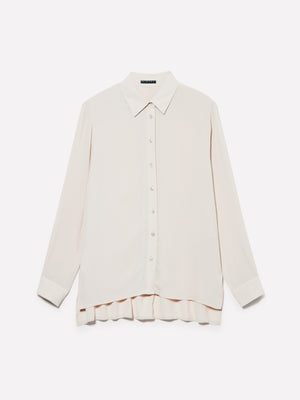 Camisa oversize rosa claro 100% viscosa