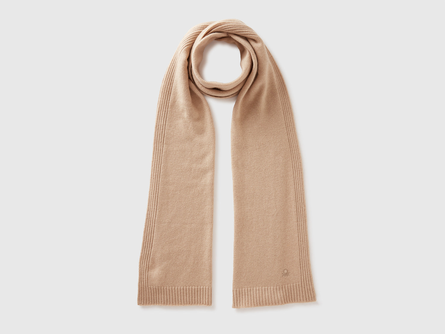 Sciarpa in misto cashmere da donna beige | Benetton Outlet