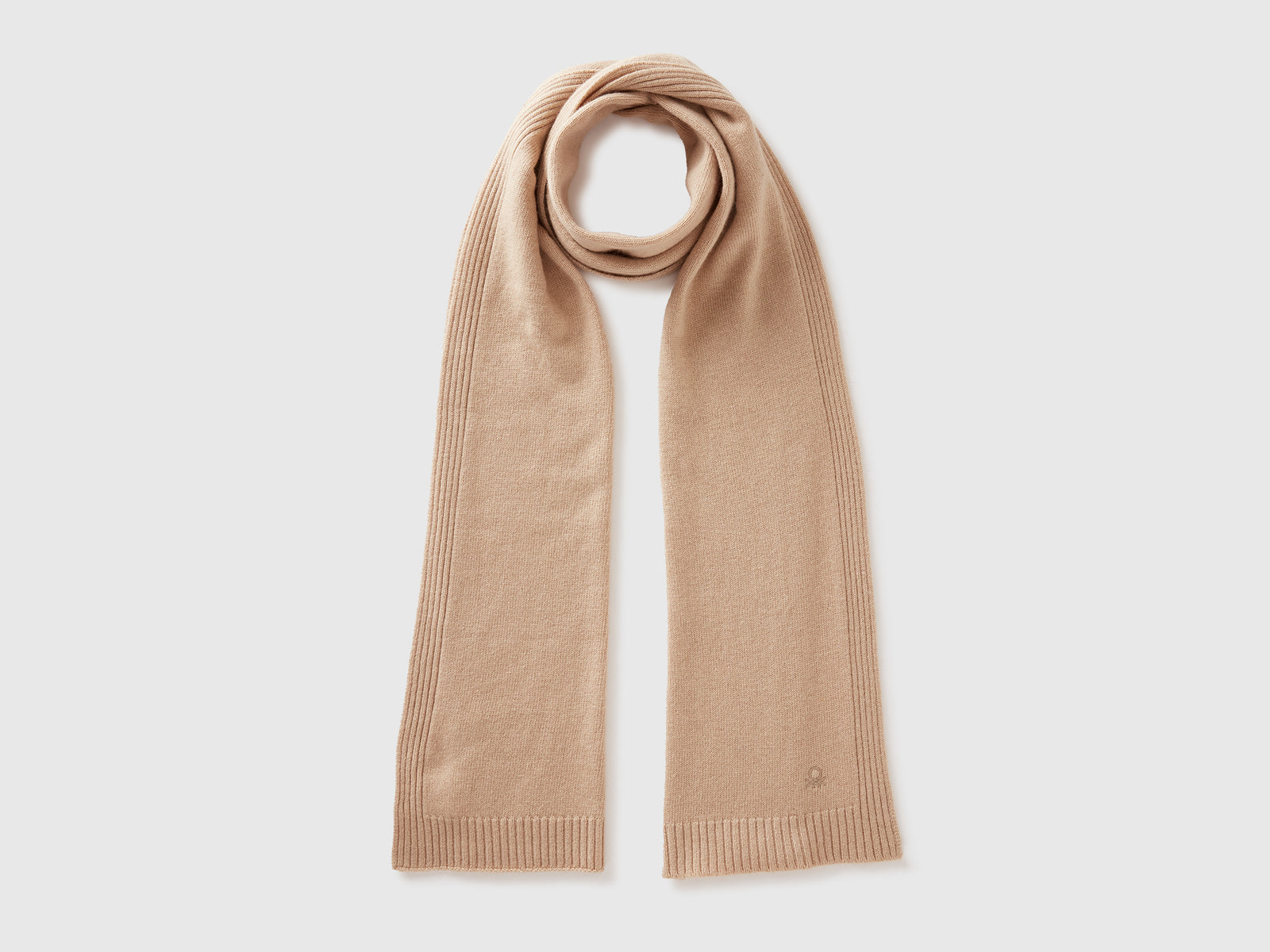 Sciarpa in misto cashmere da donna beige | Benetton Outlet