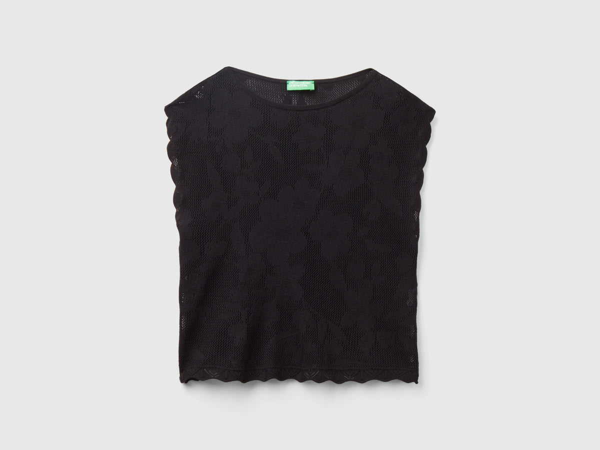 Top con motivo fiori