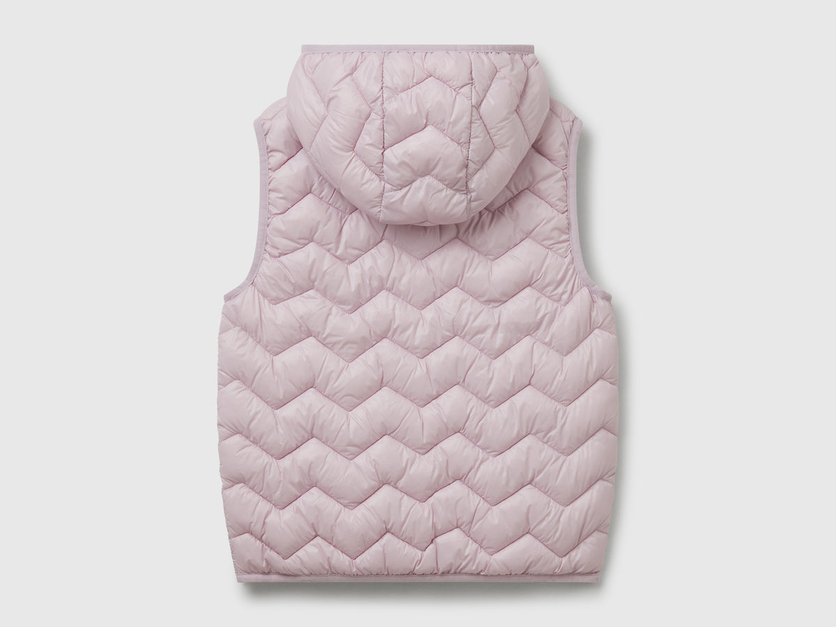 Gilet imbottito con cappuccio