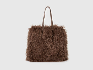 Borsa in pelliccetta sintetica