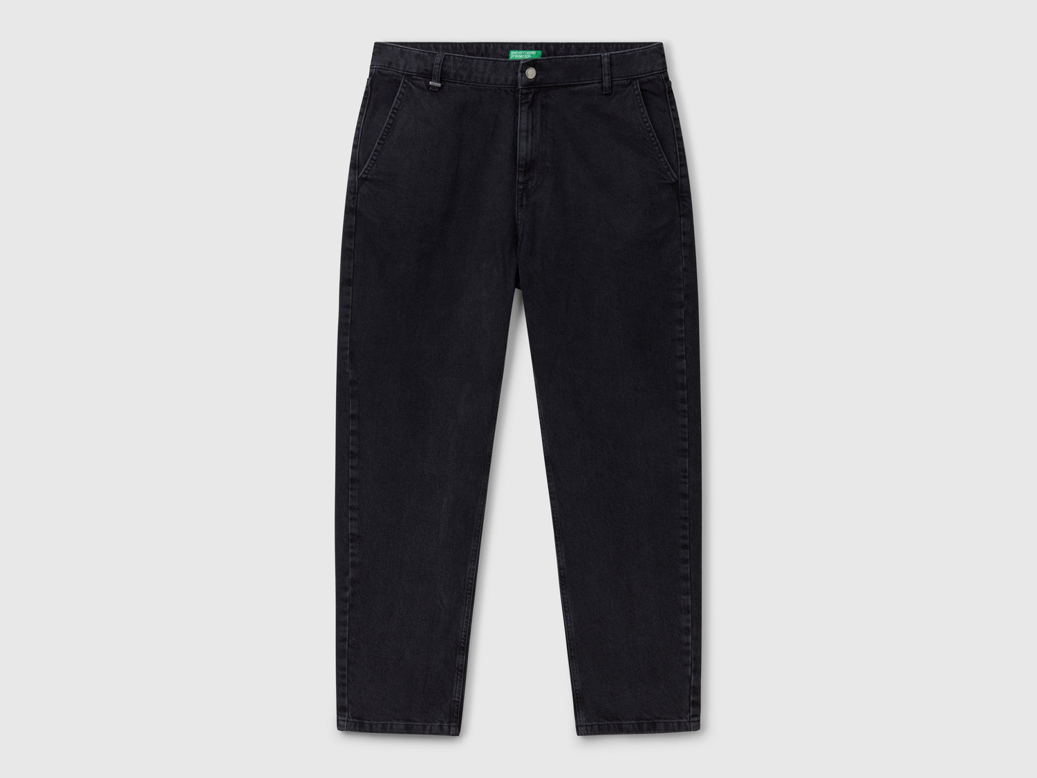 Jeans chino regular fit da uomo nero | Benetton Outlet