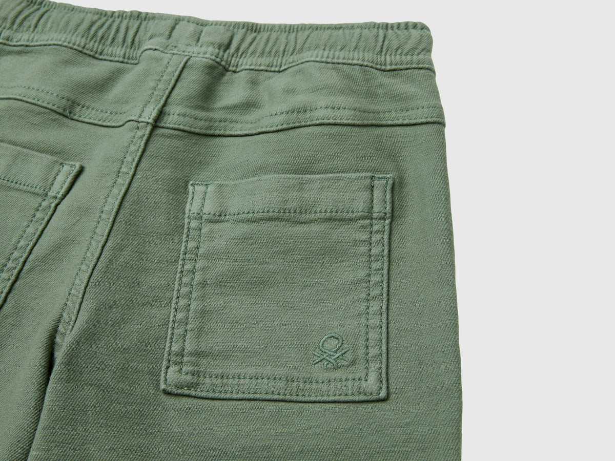 Joggers in misto cotone con coulisse