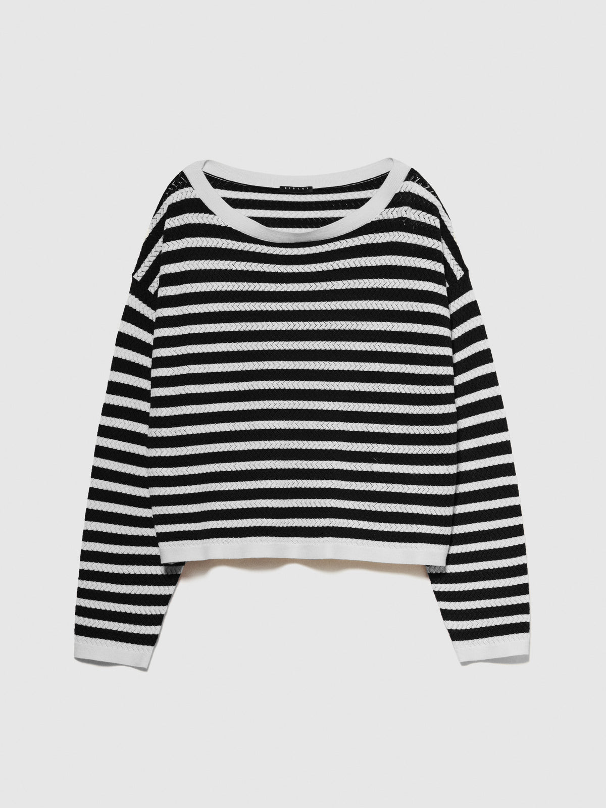 Maglia a righe bicolor