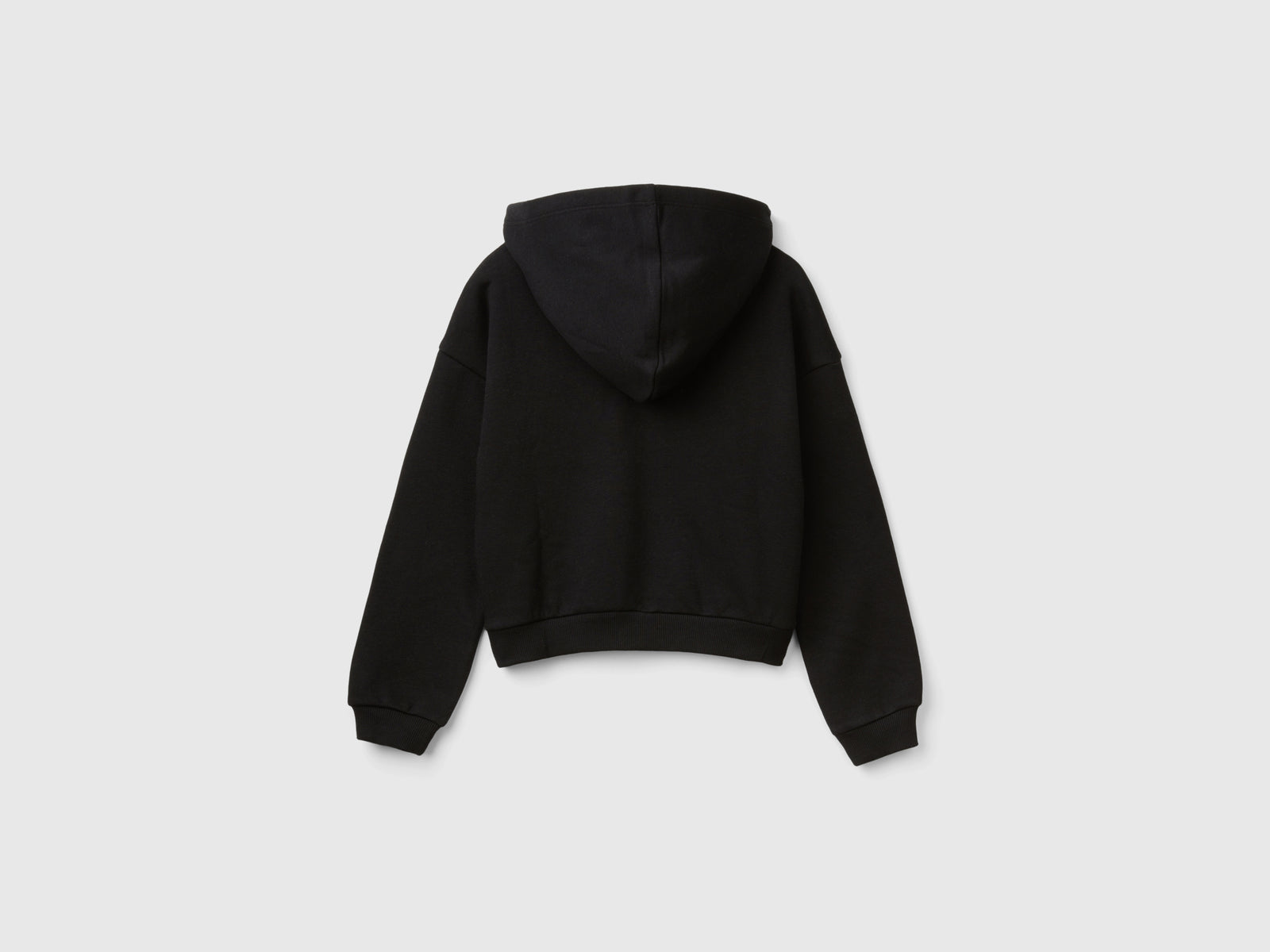 Felpa con cappuccio e paillettes da bambina nero 2 | Benetton Outlet