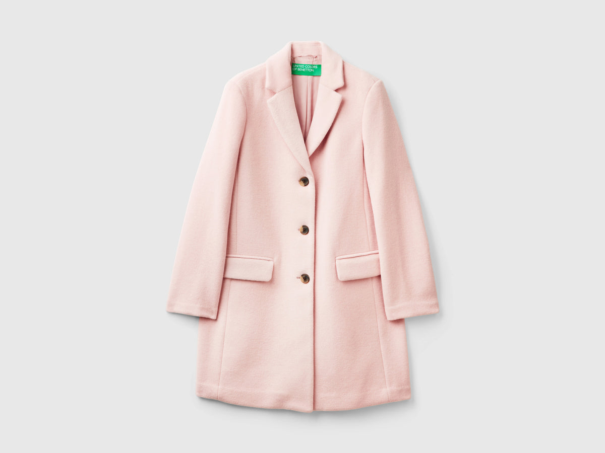 Cappotto corto in panno misto lana