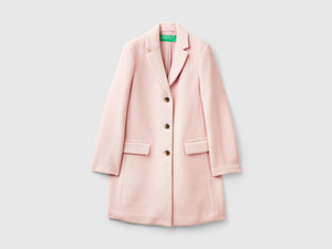 Cappotto corto in panno misto lana