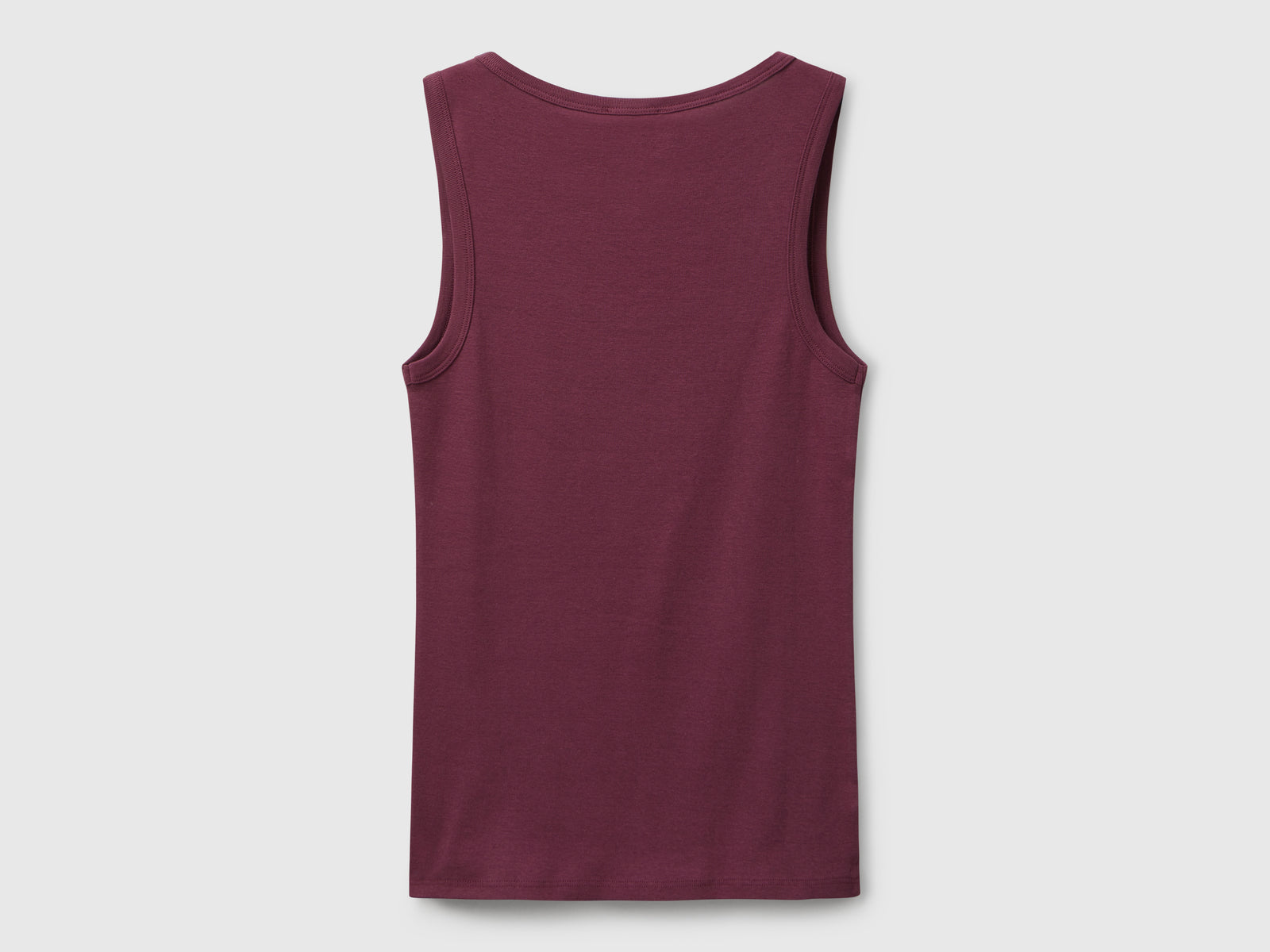 Canotta viola in puro cotone da donna prugna 2 | Benetton Outlet