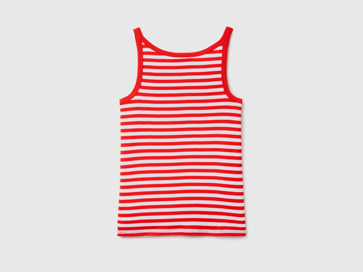 Canotta a righe 100% cotone