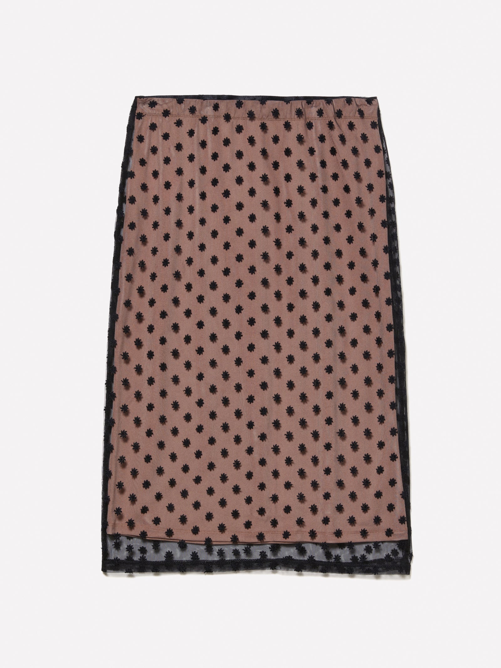 Gonna midi in tulle da donna marrone | Sisley Outlet