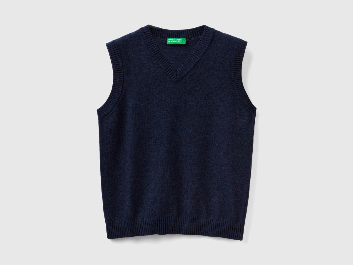 Gilet in misto lana e cashmere