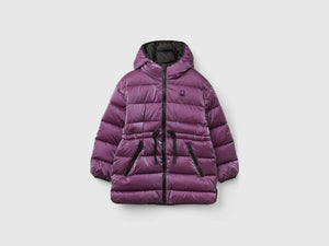 Giubbotto con coulisse in nylon lucido