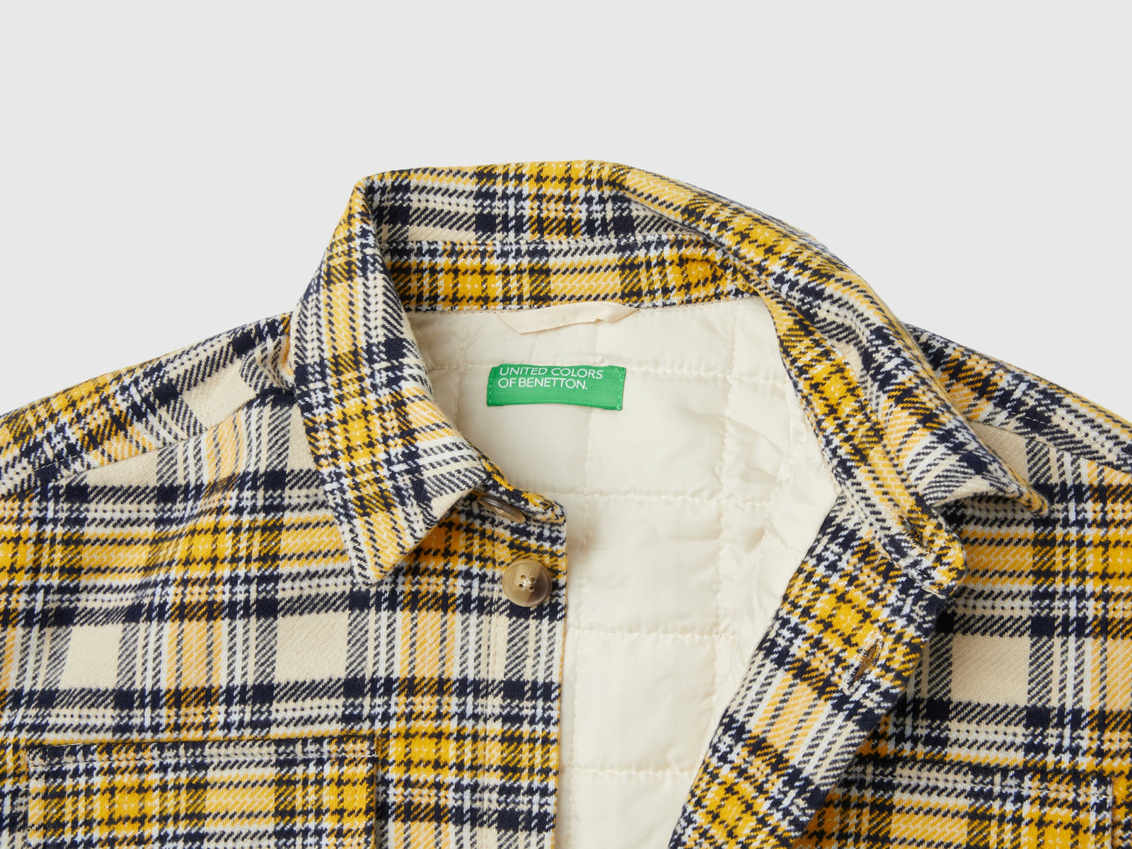 Giacca a quadri in flanella da bambino multi-color 3 | Benetton Outlet