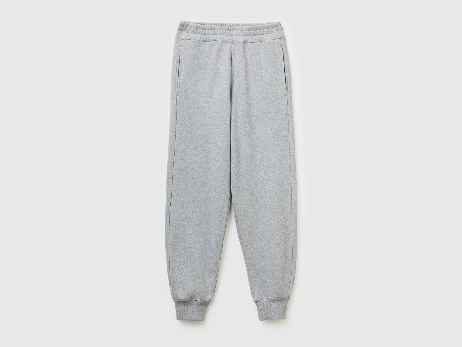 Joggers in puro cotone da donna grigio chiaro | Benetton Outlet