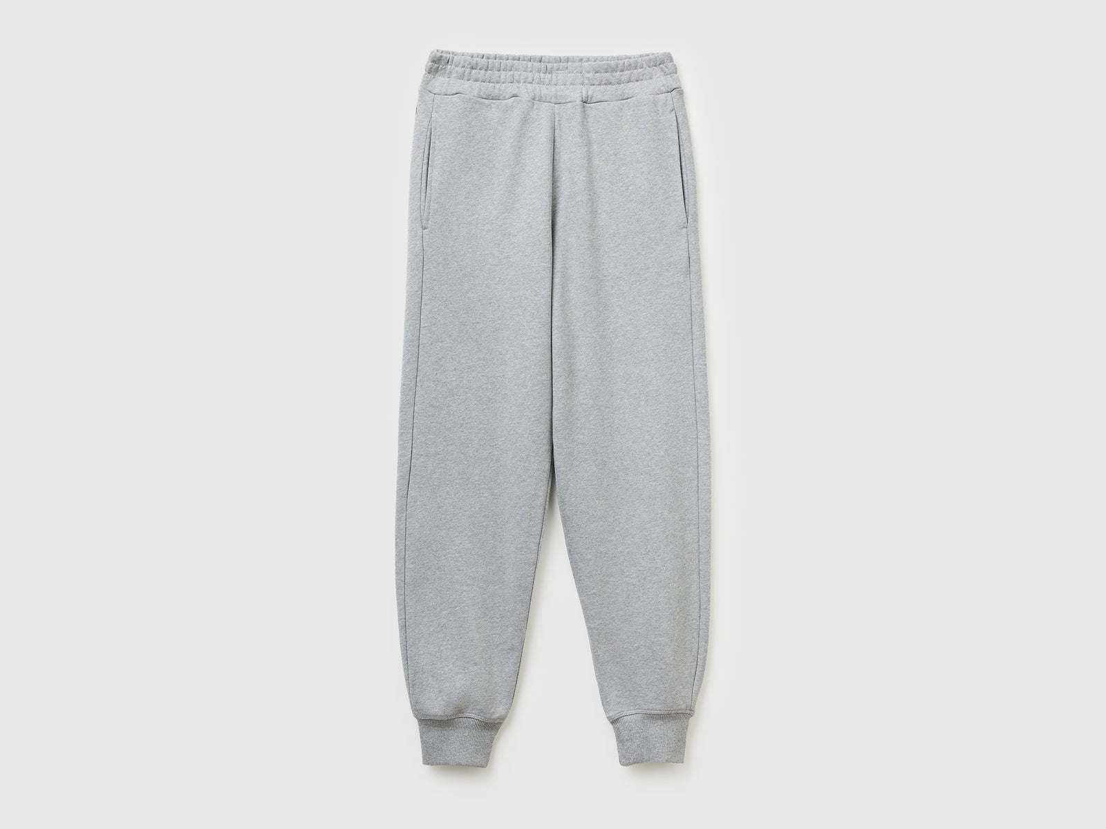 Joggers in puro cotone da donna grigio chiaro | Benetton Outlet