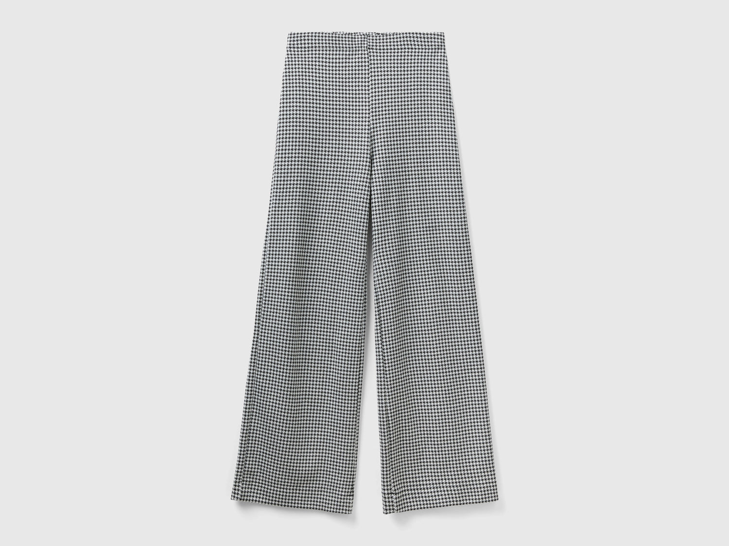 Pantaloni palazzo pied de poule da donna multi-color | Benetton Outlet