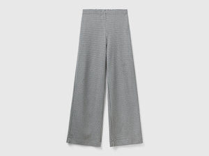 Pantaloni palazzo pied de poule