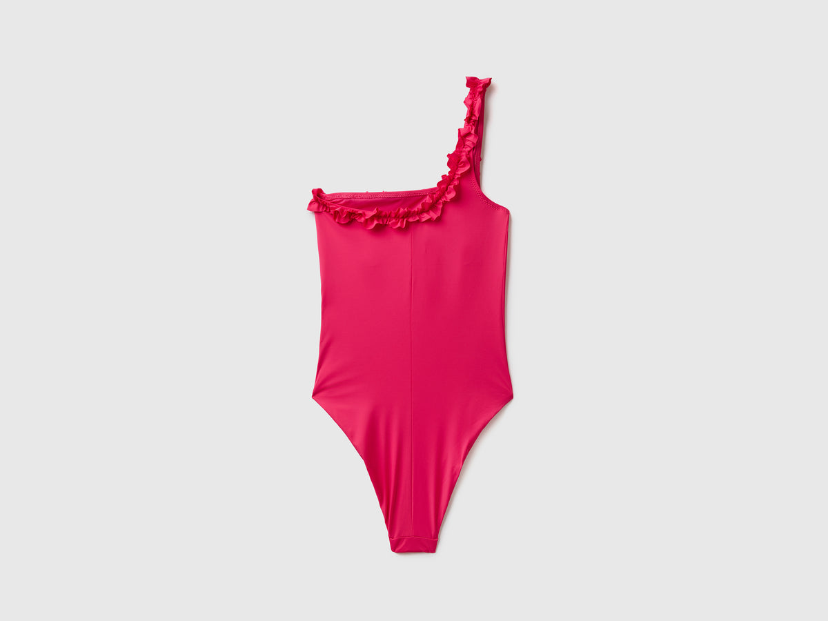 Costume intero elasticizzato monospalla