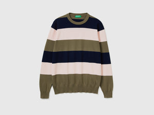 Maglia a righe in 100% cotone