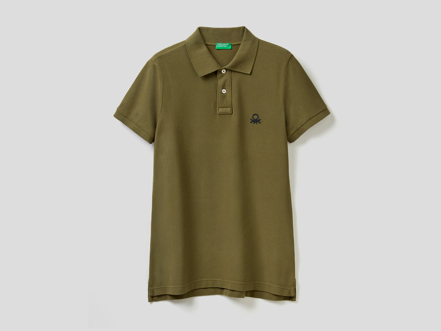 Polo slim fit da uomo verde militare | Benetton Outlet
