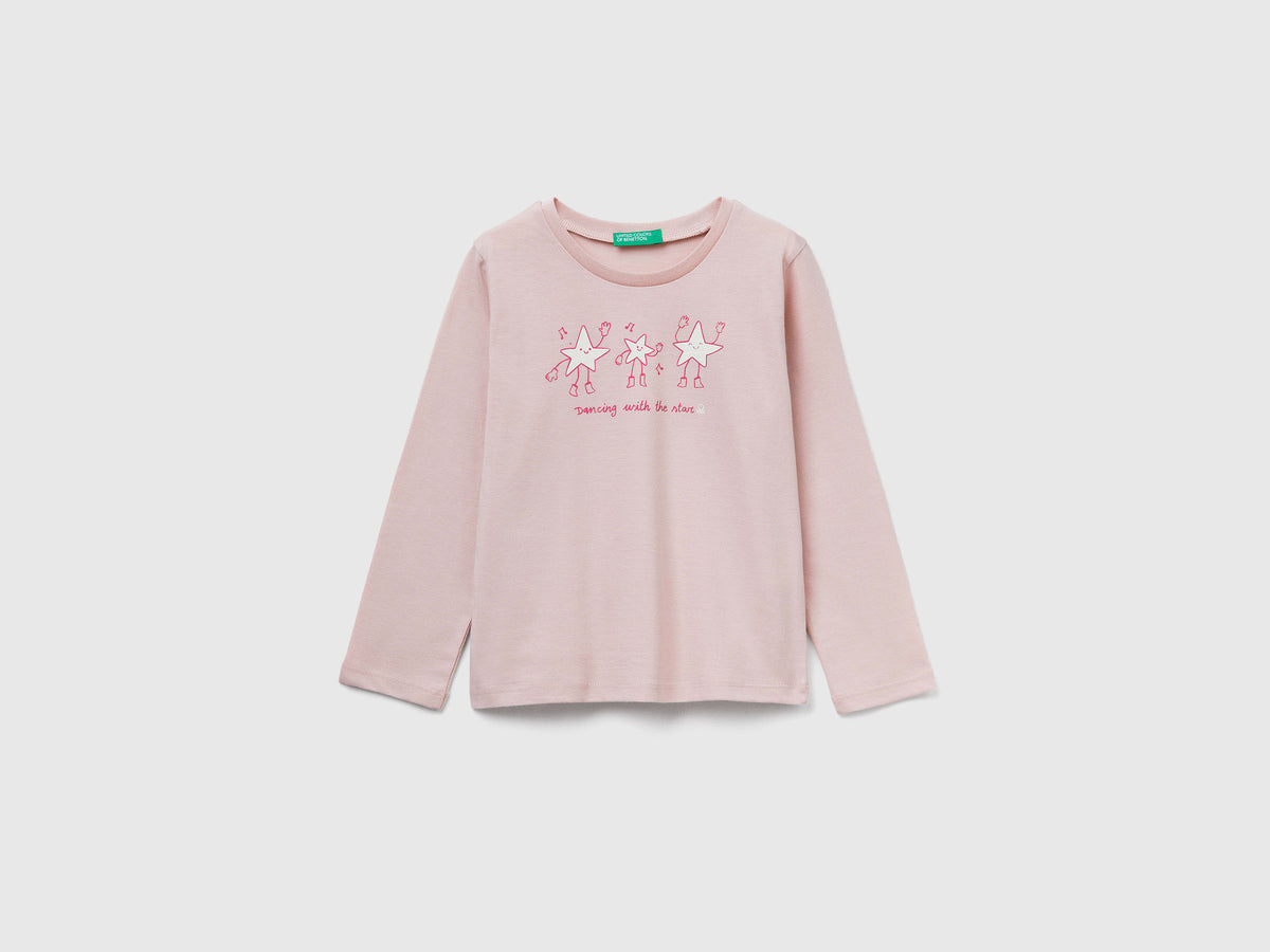 Maglietta regular fit con stampa