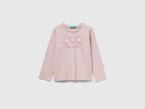 Maglietta regular fit con stampa