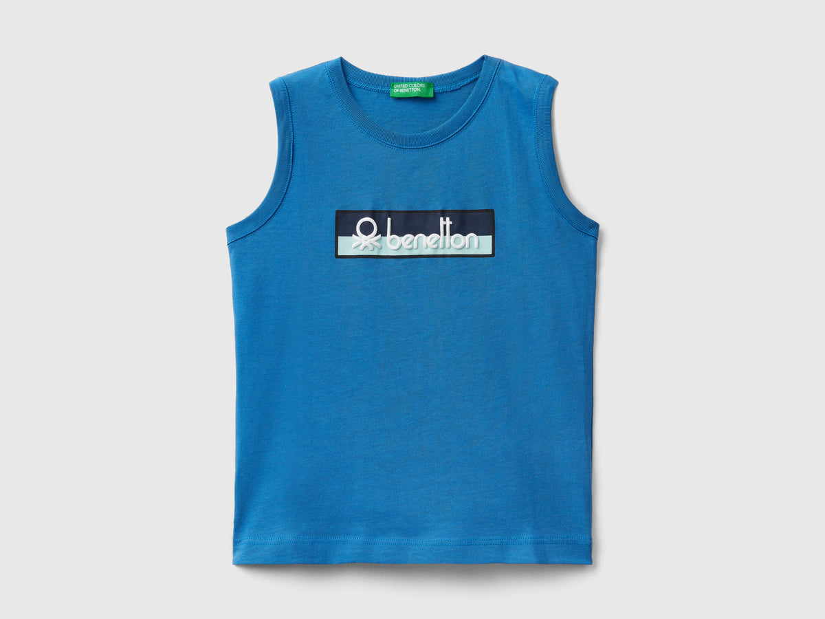 Canotta 100% cotone bio con logo