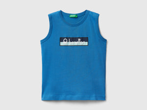 Canotta 100% cotone bio con logo