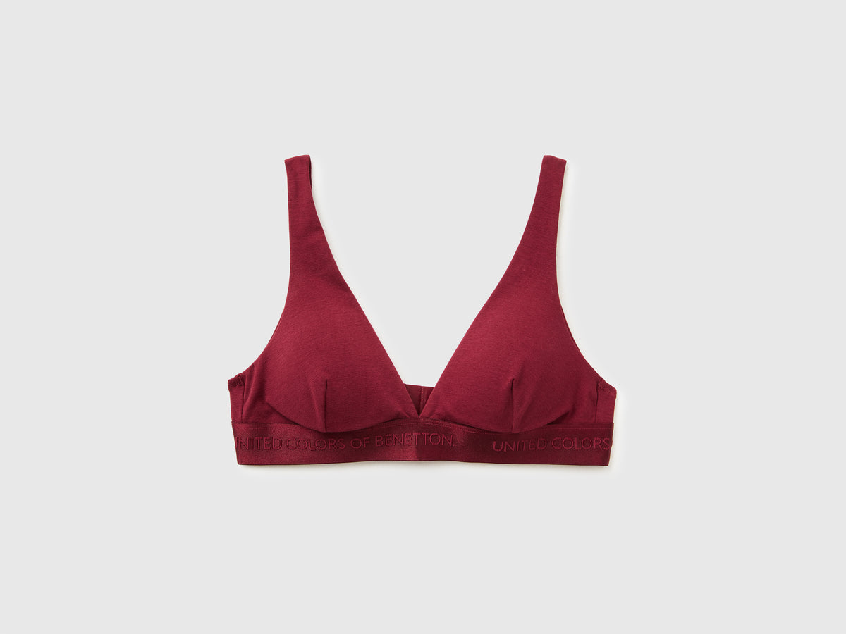 Reggiseno a triangolo in cotone stretch