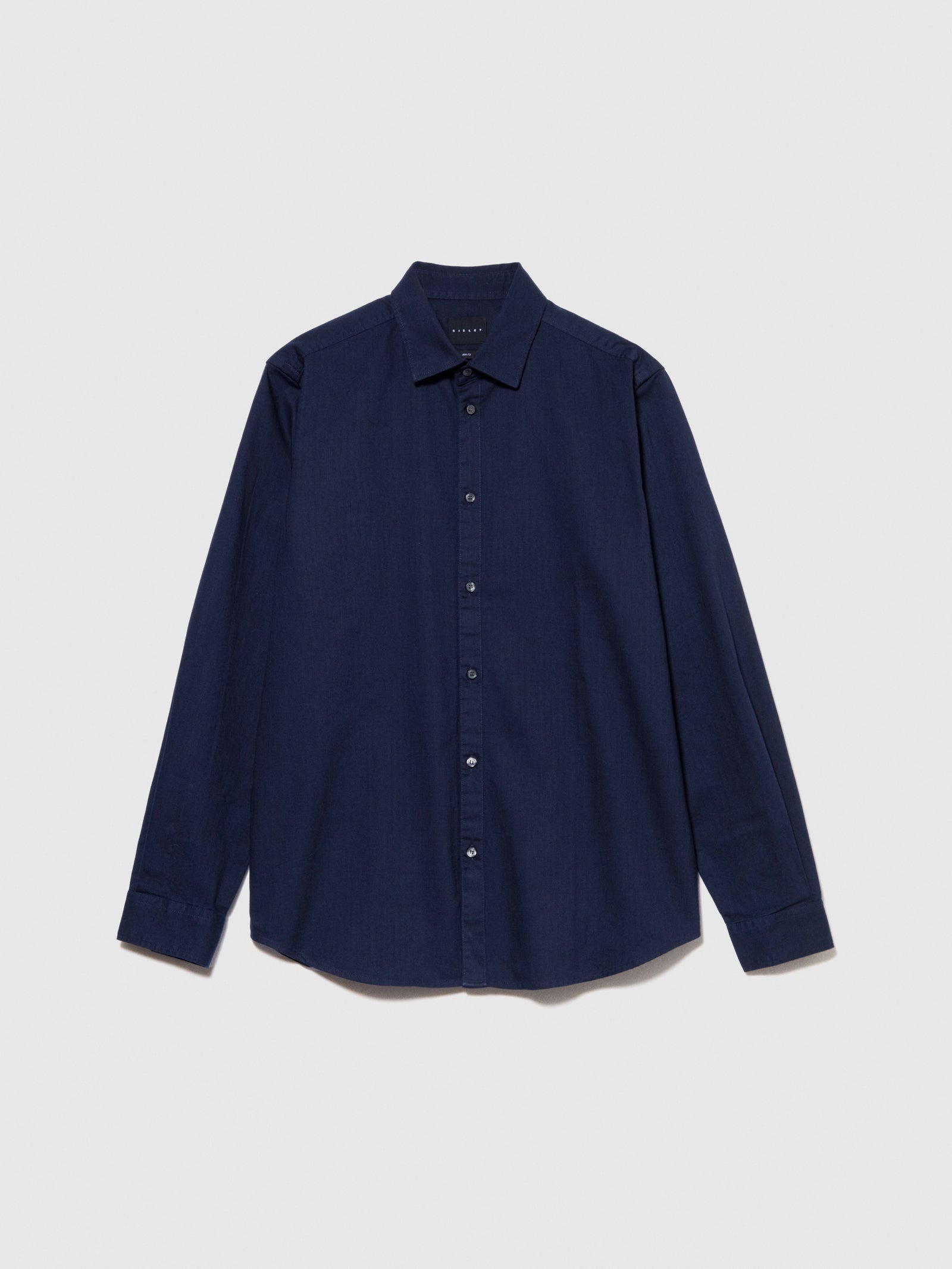 Camicia tinta unita da uomo blu | Sisley Outlet