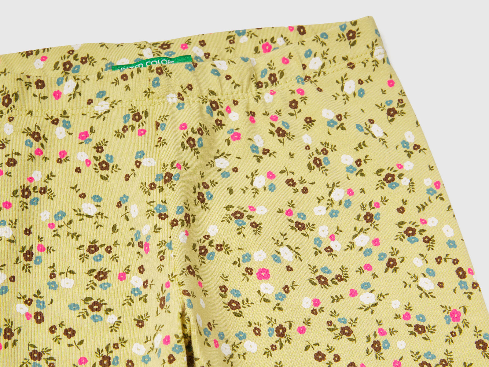Leggings a fiori da bimba giallo 3 | Benetton Outlet