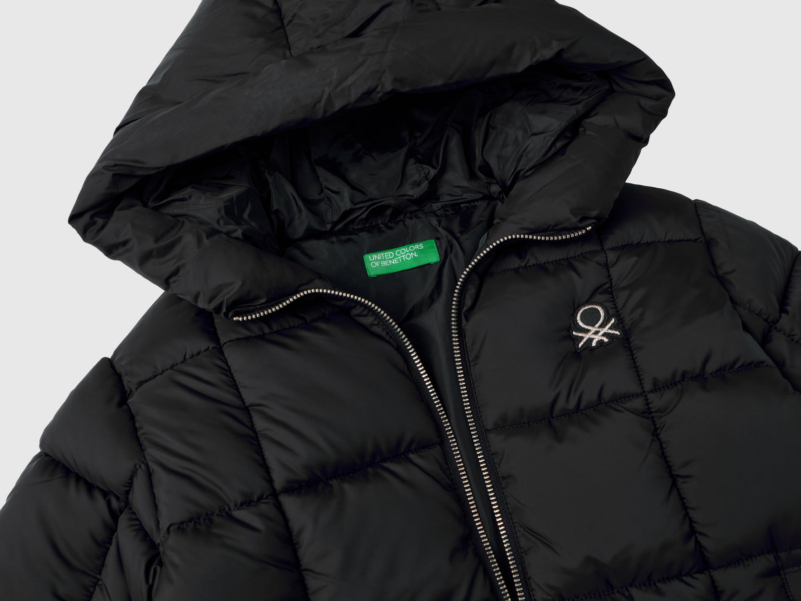 Giubbino lungo "Rain Defender" da bambina nero 3 | Benetton Outlet