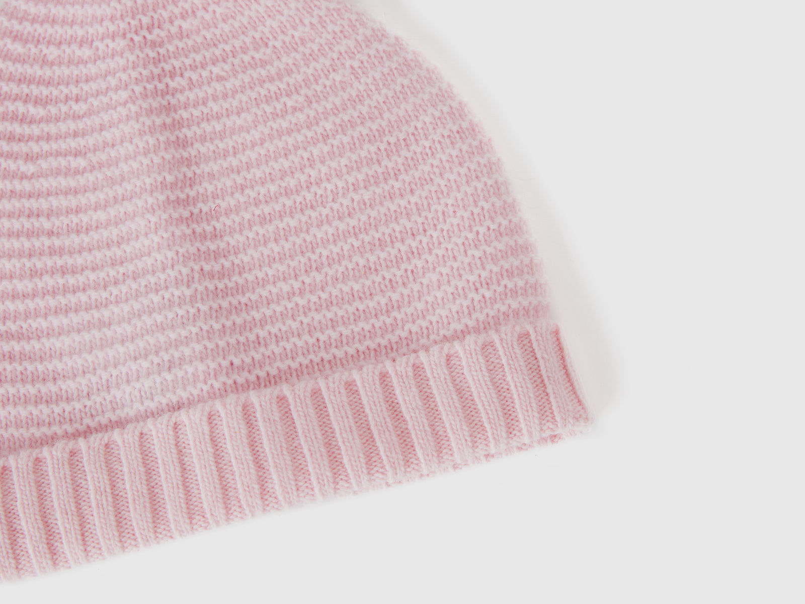 Cappellino in misto lana da bimbo rosa 3 | Benetton Outlet