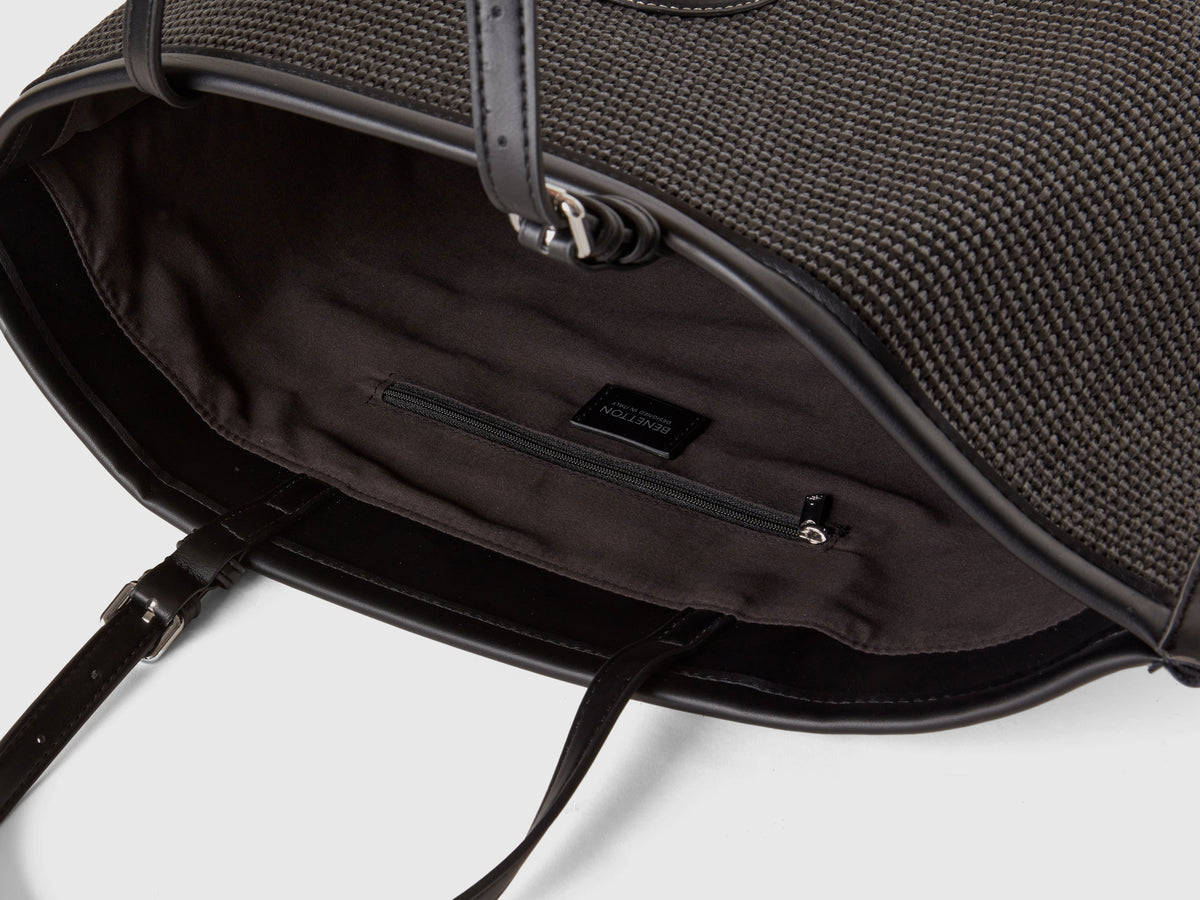 Tote bag effetto rafia