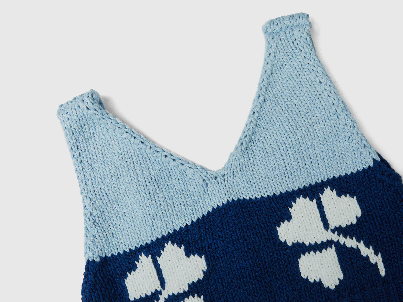 Culotte con intarsio floreale da donna blu 3 | Benetton Outlet