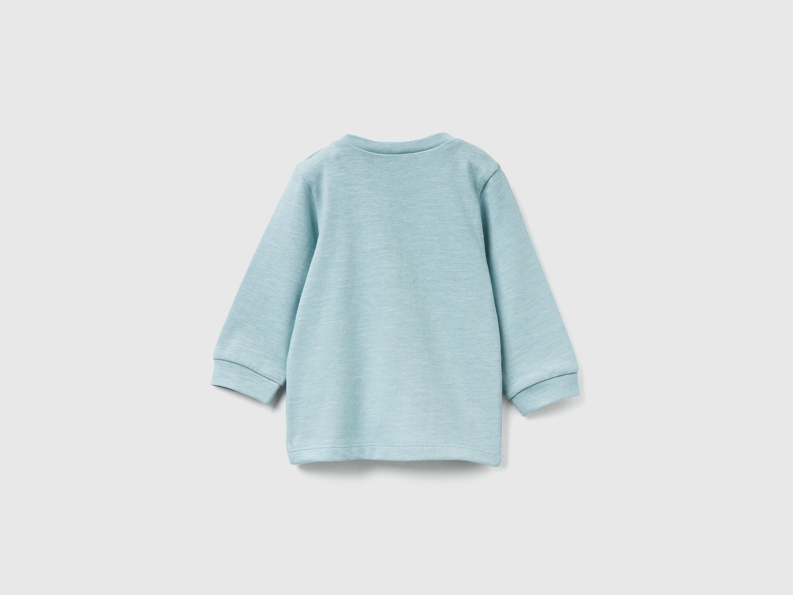 T-shirt con stampa da neonato verde acqua 2 | Benetton Outlet