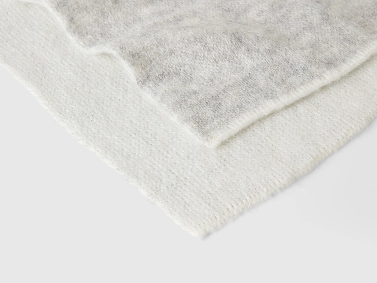 Sciarpa reversibile in maglia