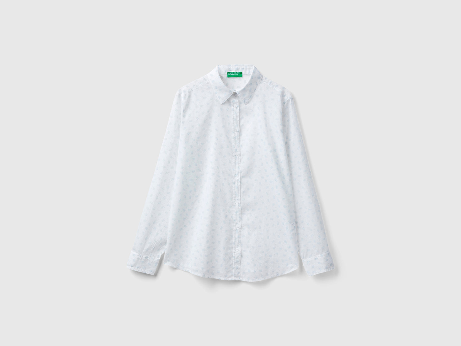 Camicia a fiori da donna bianco | Benetton Outlet