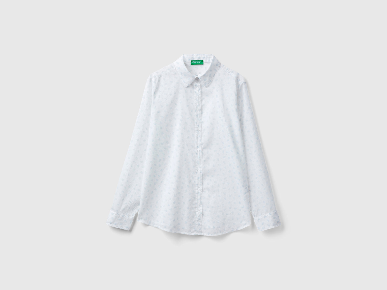 Camicia a fiori da donna bianco | Benetton Outlet
