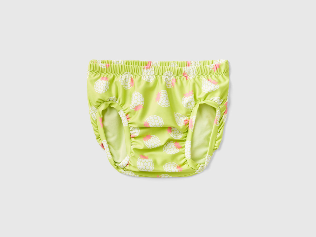 Costume slip con stampa frutta