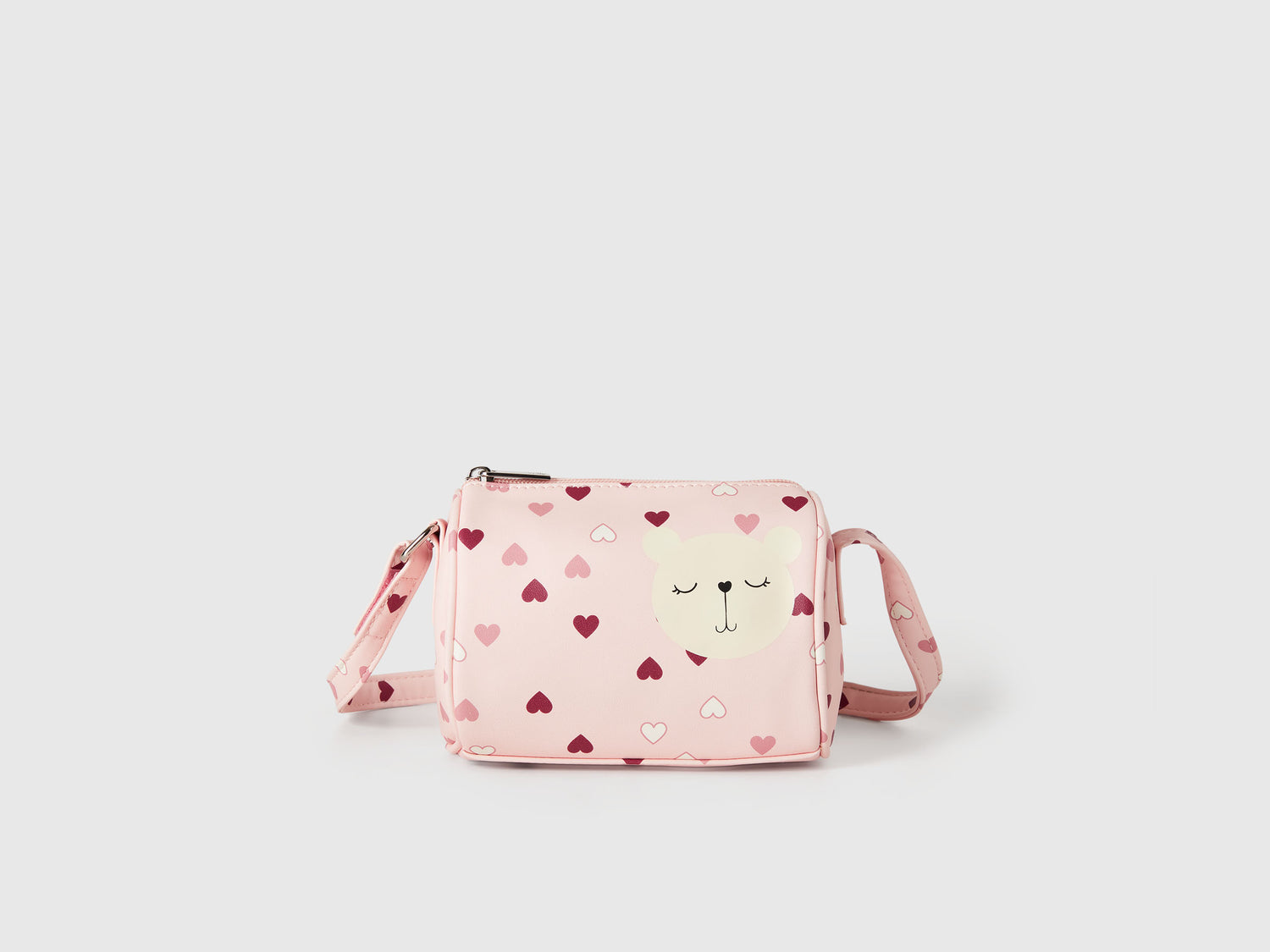 Borsa a tracolla fantasia da bimba rosa tenue | Benetton Outlet