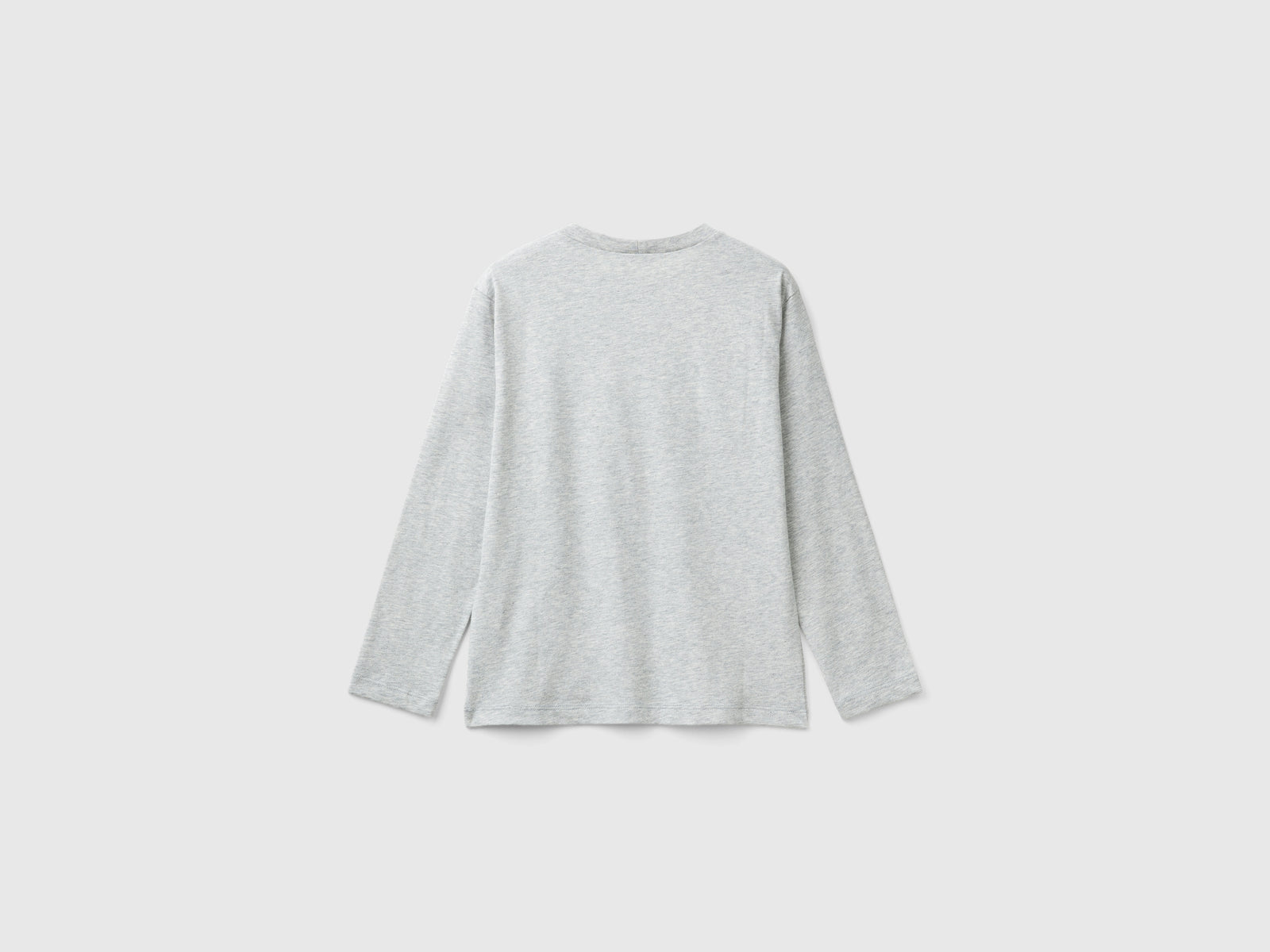 T-shirt con stampa da bambino grigio chiaro 2 | Benetton Outlet
