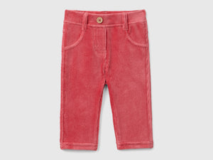 Stretch chenille trousers