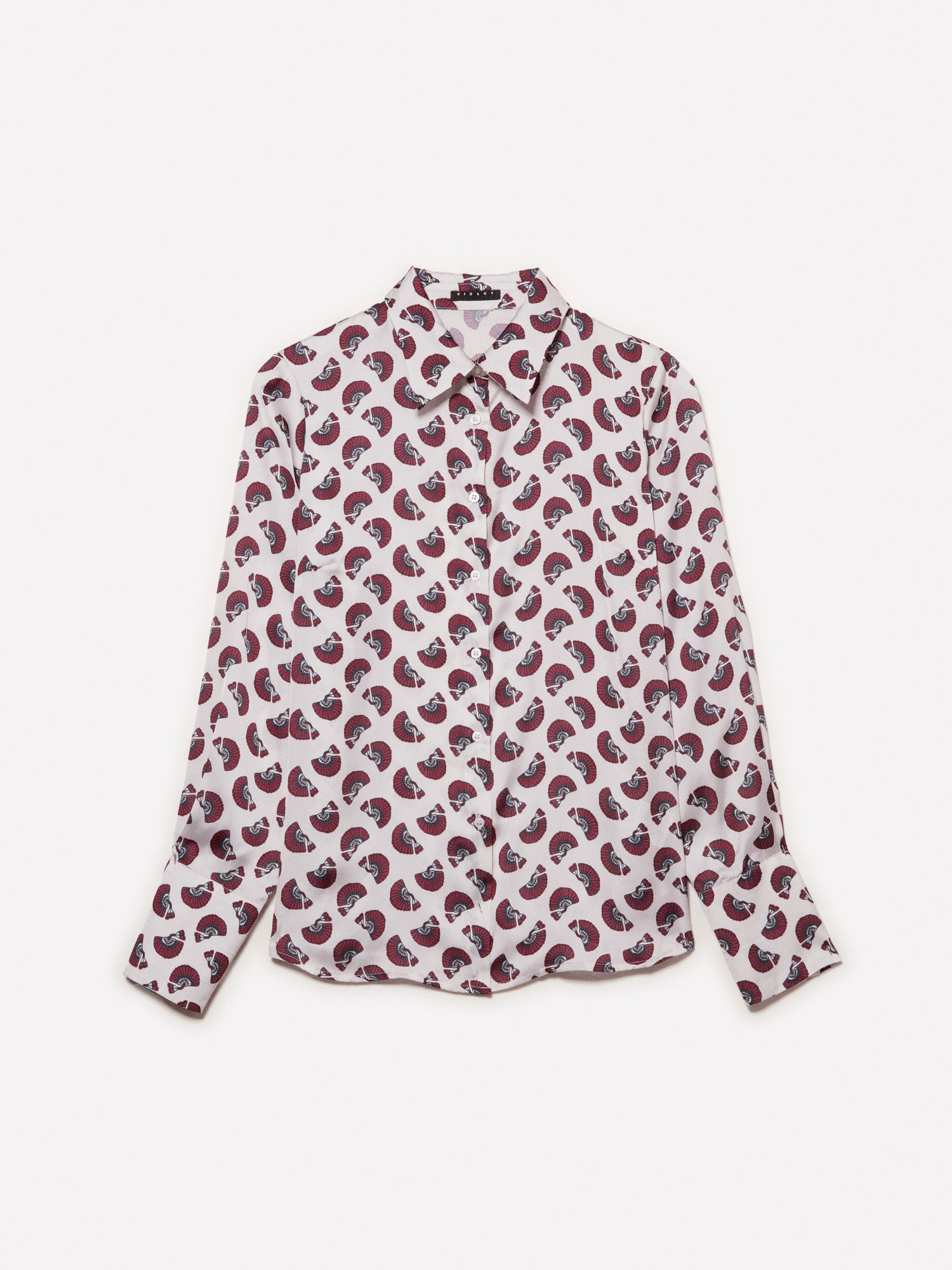 Camicia in satin stampato da donna bianco panna | Sisley Outlet