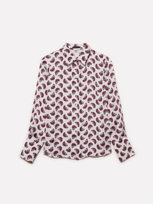 Camicia in satin stampato