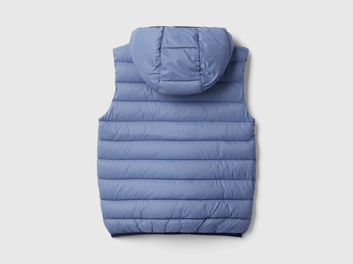 Gilet imbottito con cappuccio