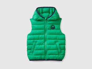 Gilet imbottito con cappuccio