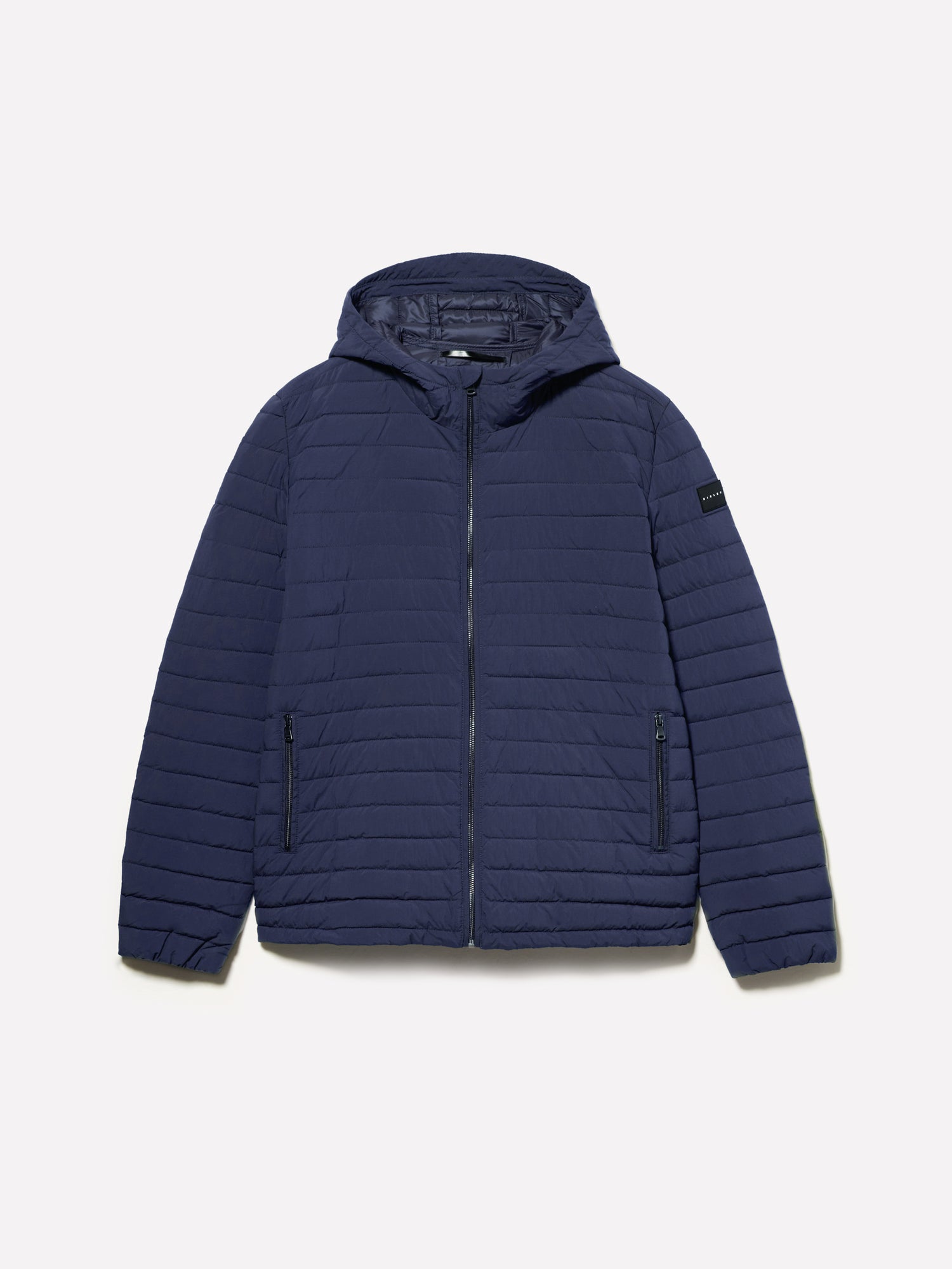 Giubbotto imbottito con cappuccio da uomo blu scuro | Sisley Outlet